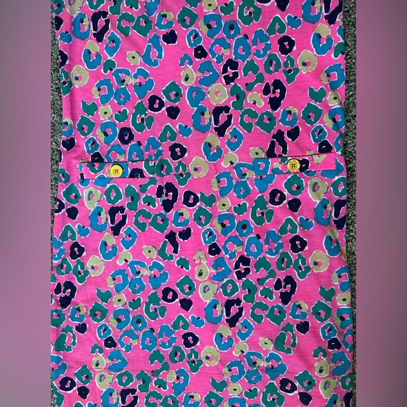 Lilly Pulitzer Vibrant Bold Pink Leopard Print Dress 100% Pima Cotton size small - Picture 7 of 13